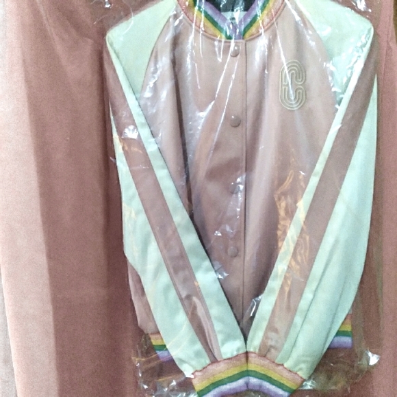 Coach Women's Rainbow Souveni Varsity Jacket - Picture 1 of 2